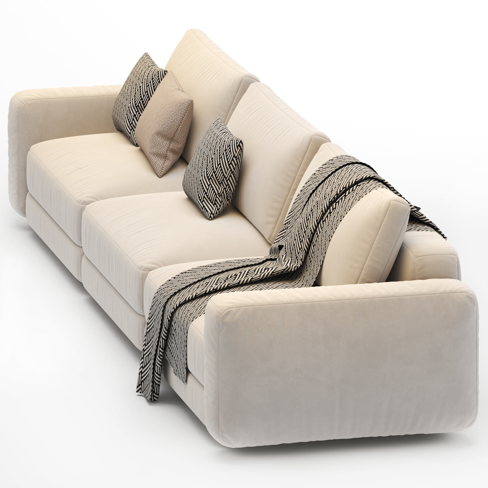 Edward modular sofa 3D model_2