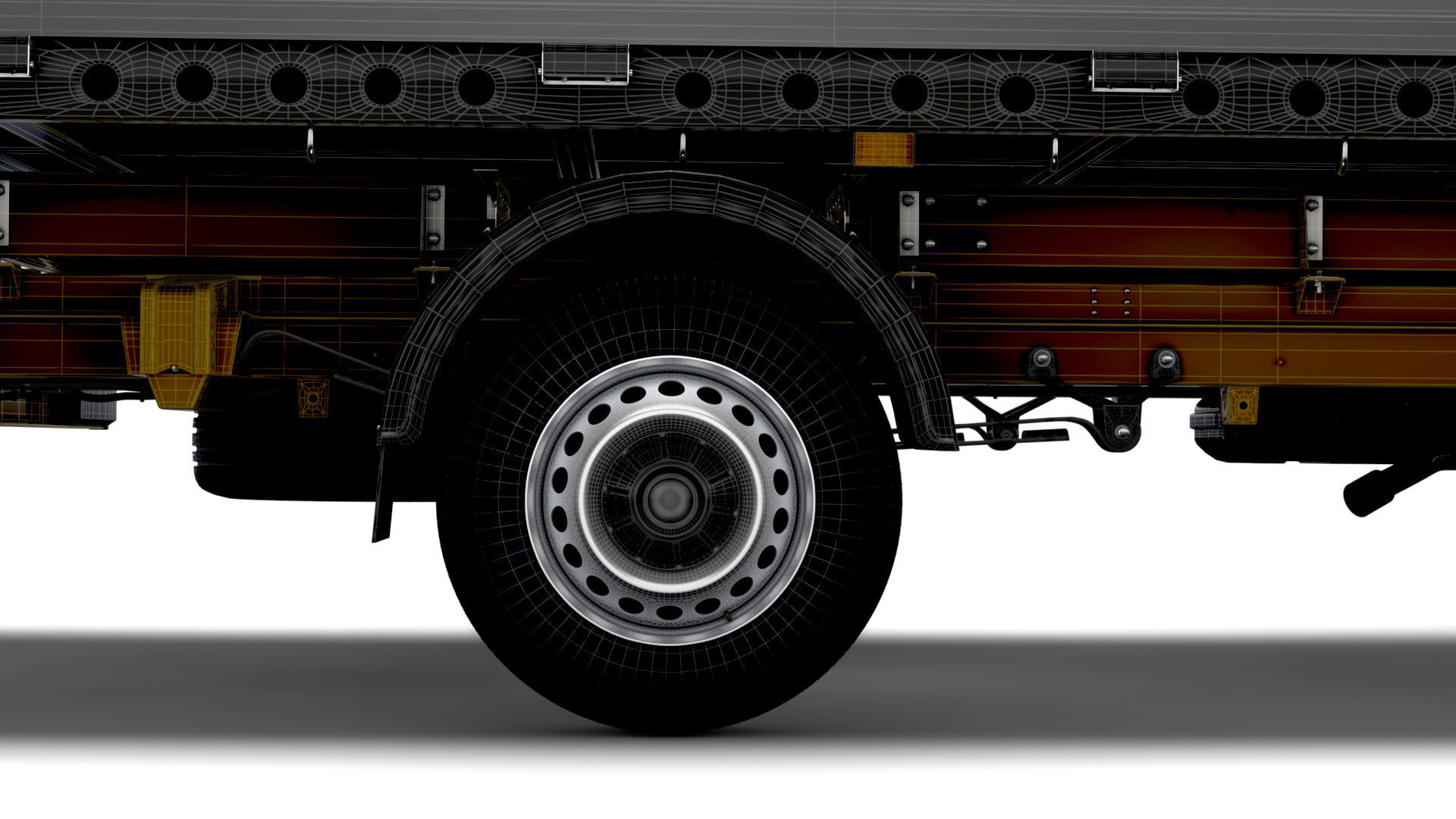 VW Crafter Single Cab Tipper HQ Interior 2023 3D model_21