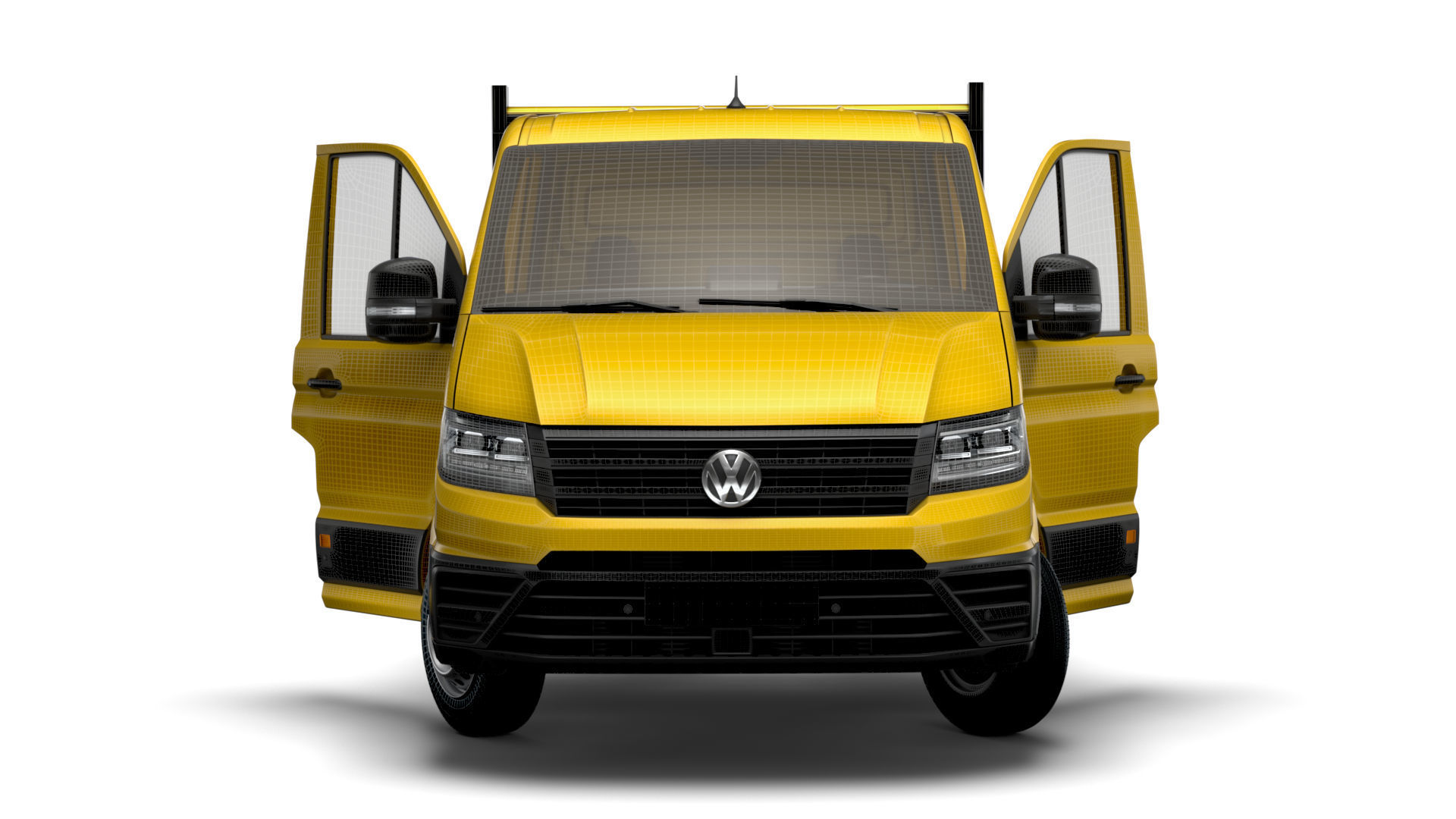 VW Crafter Single Cab Tipper HQ Interior 2023 3D model_18