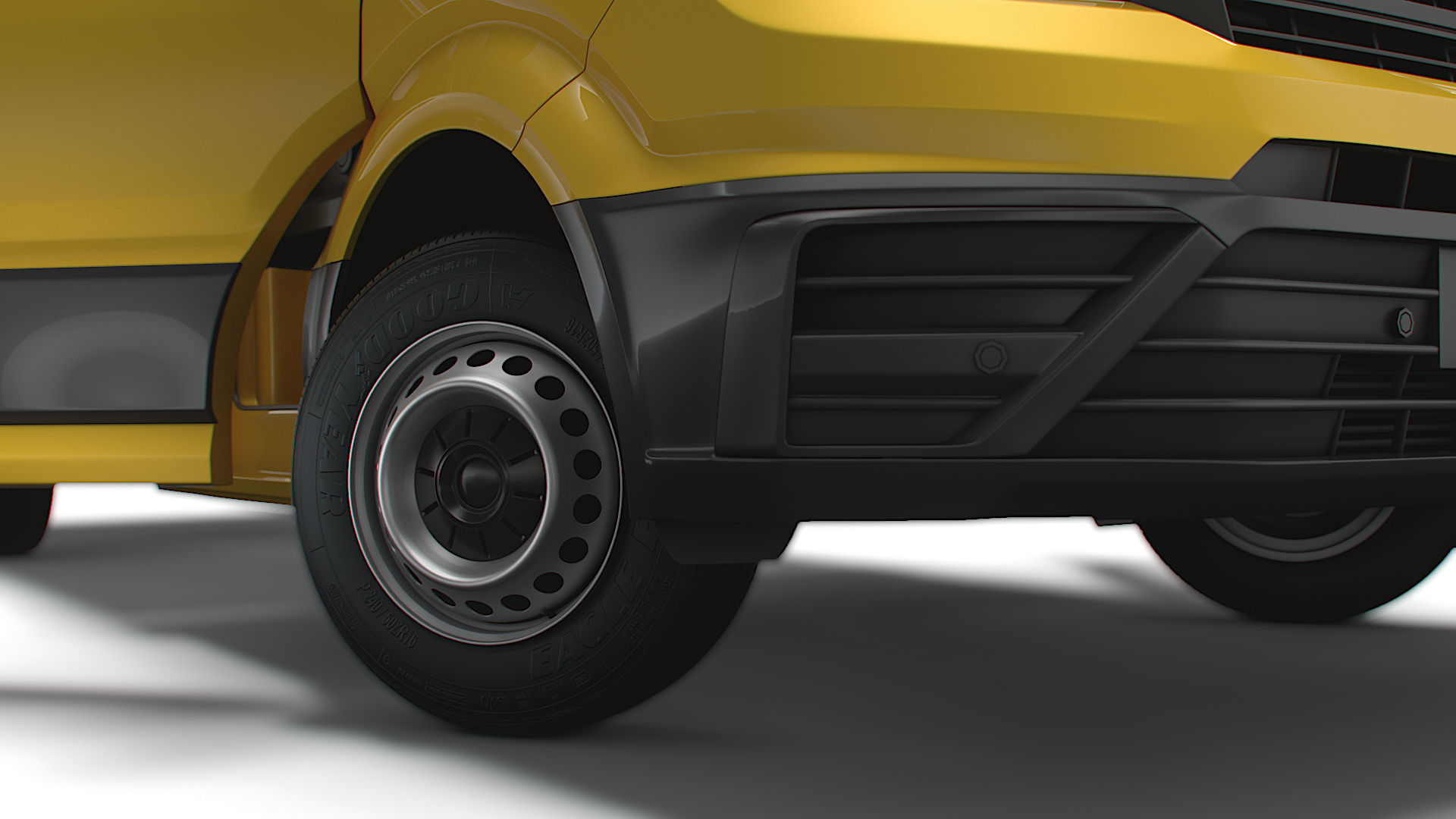 VW Crafter Single Cab Tipper HQ Interior 2023 3D model_5