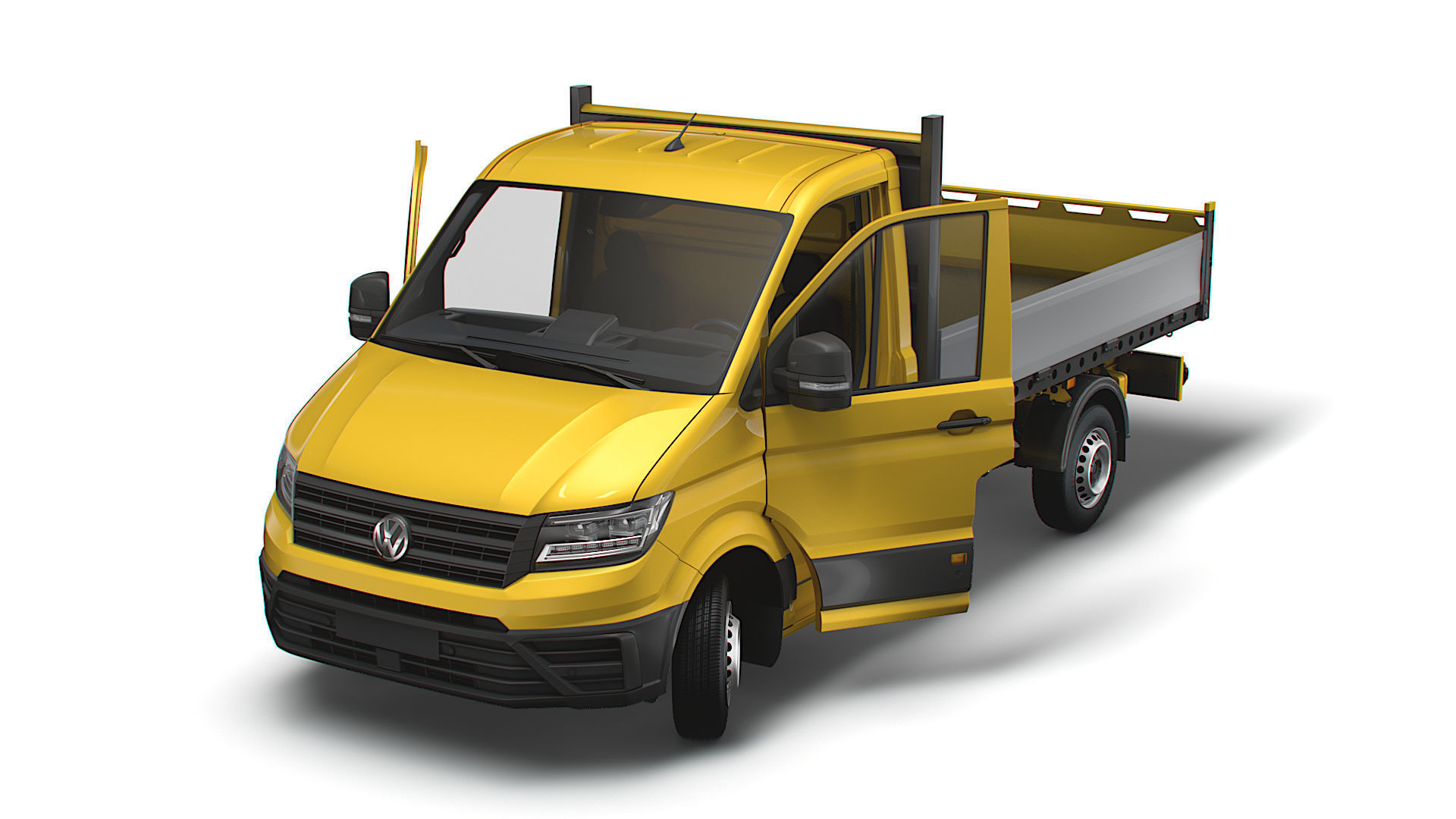 VW Crafter Single Cab Tipper HQ Interior 2023 3D model_8