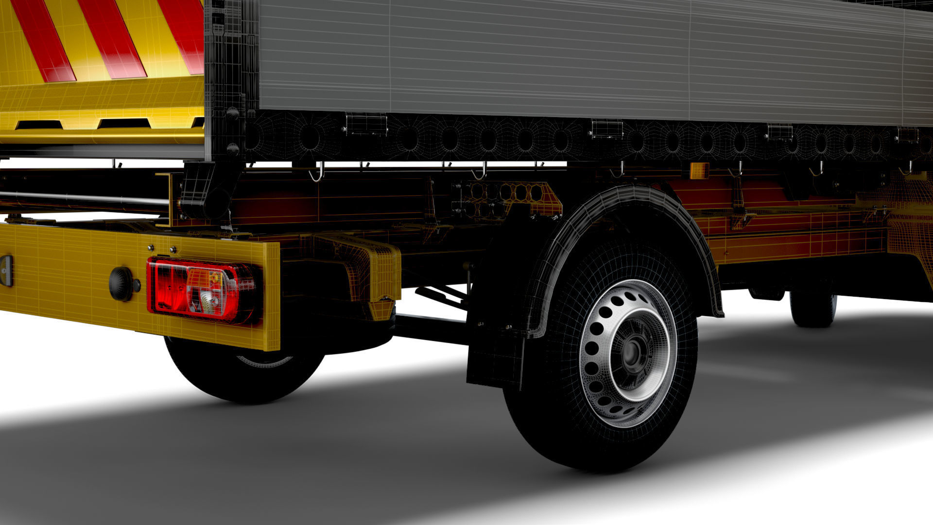 VW Crafter Single Cab Tipper HQ Interior 2023 3D model_23