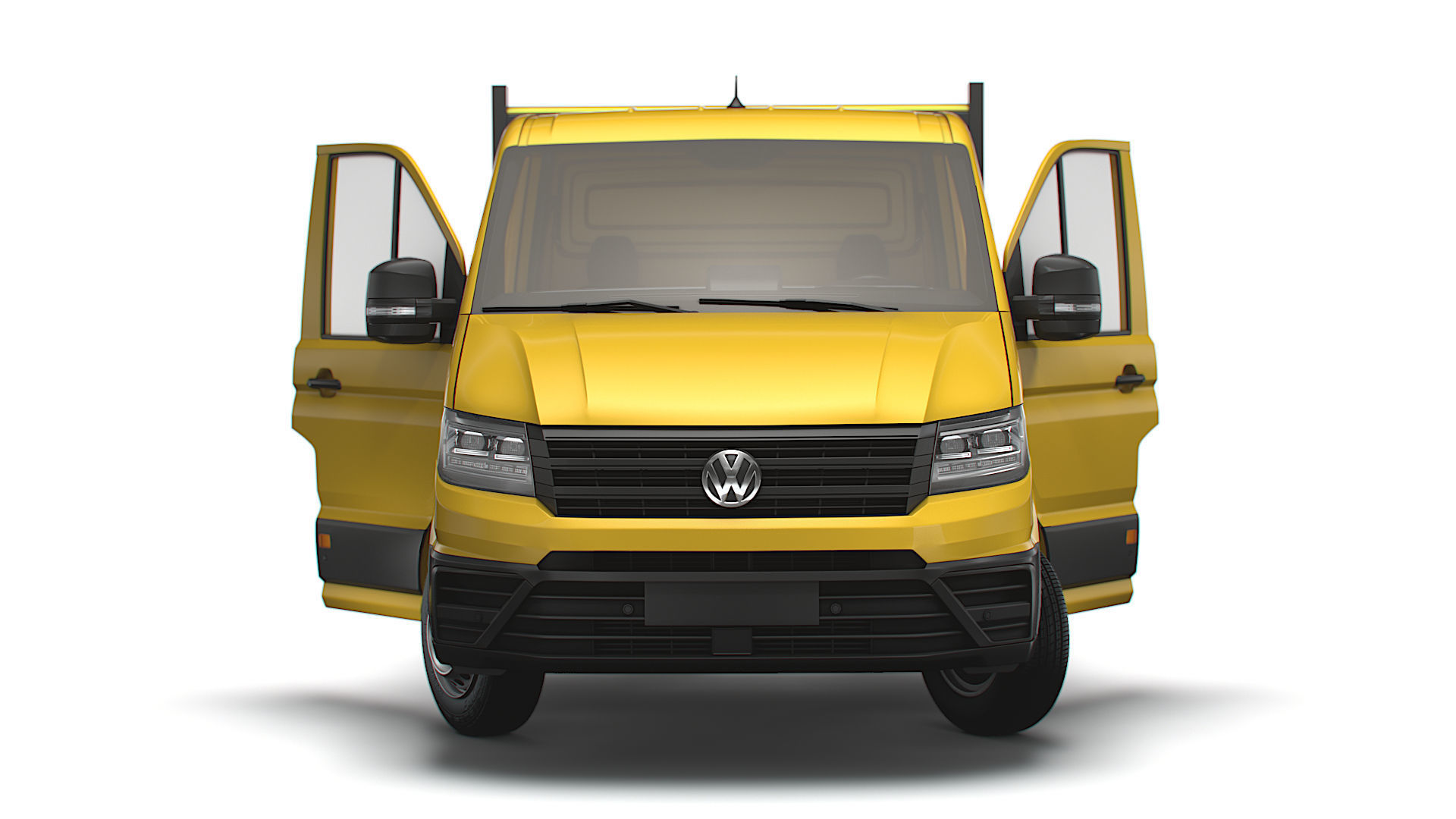 VW Crafter Single Cab Tipper HQ Interior 2023 3D model_6