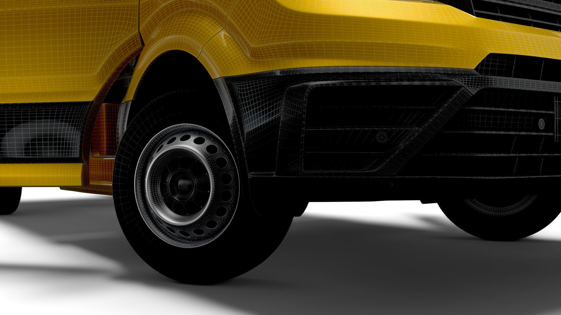 VW Crafter Single Cab Tipper HQ Interior 2023 3D model_17