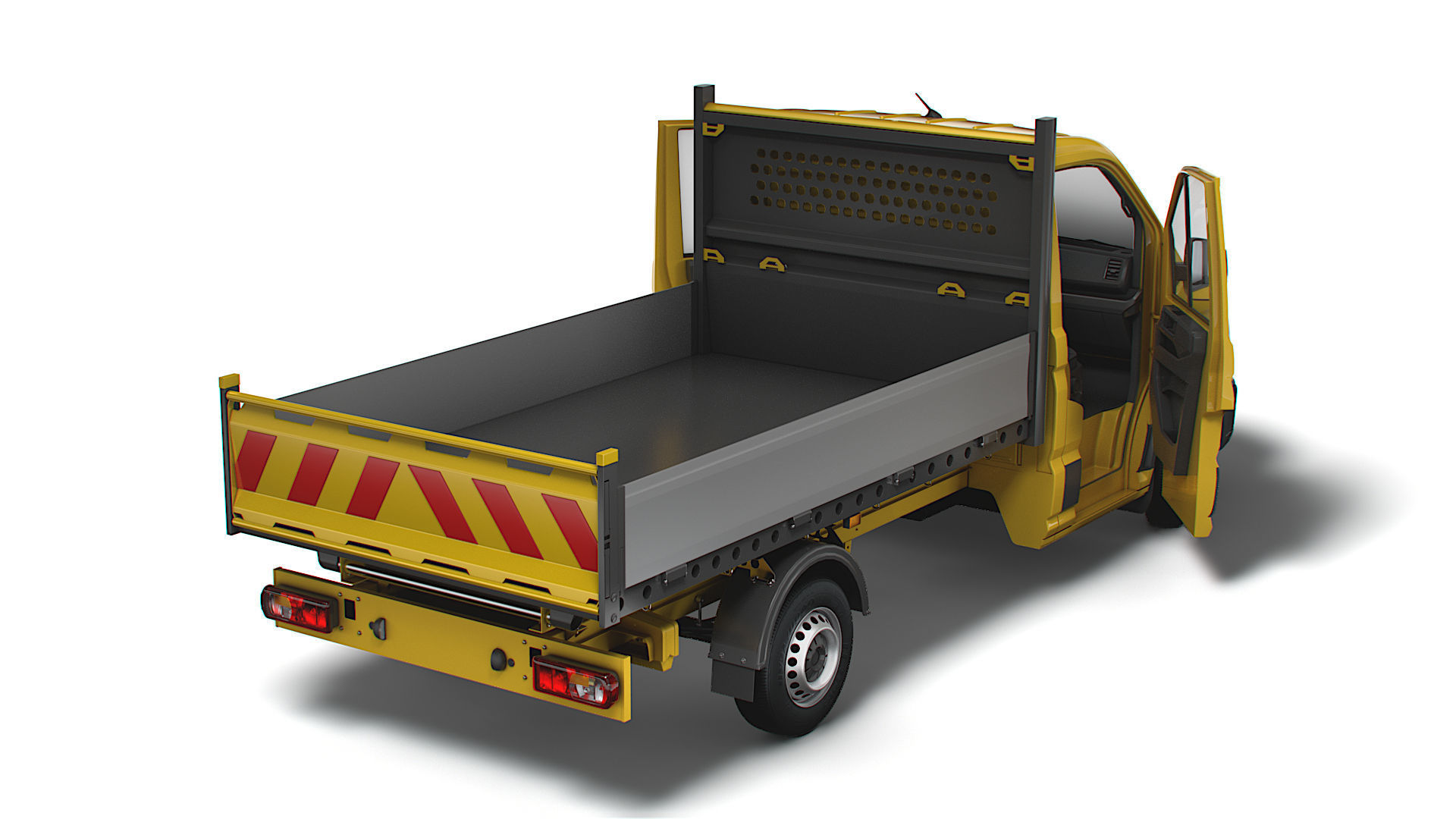 VW Crafter Single Cab Tipper HQ Interior 2023 3D model_2