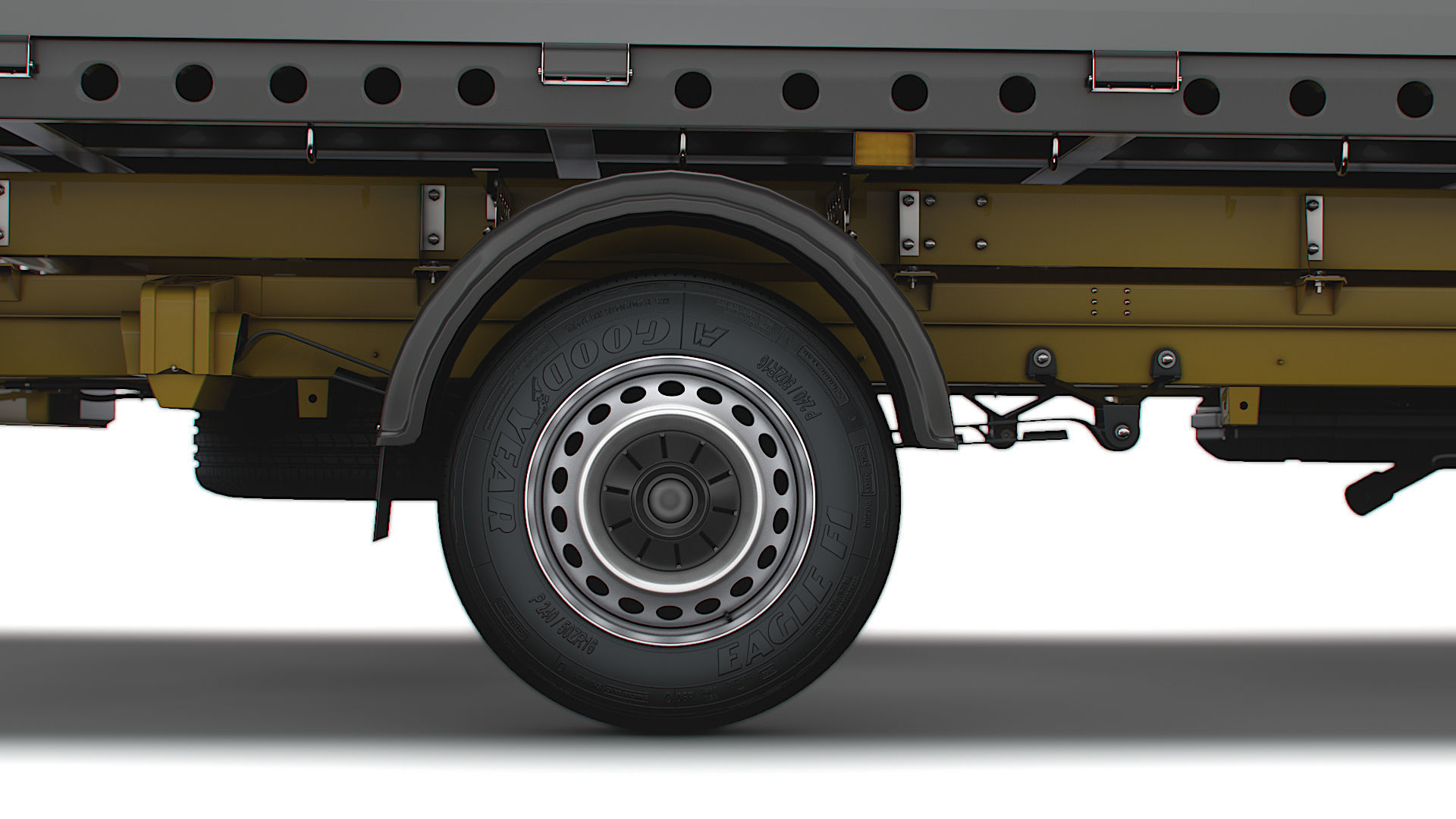 VW Crafter Single Cab Tipper HQ Interior 2023 3D model_9