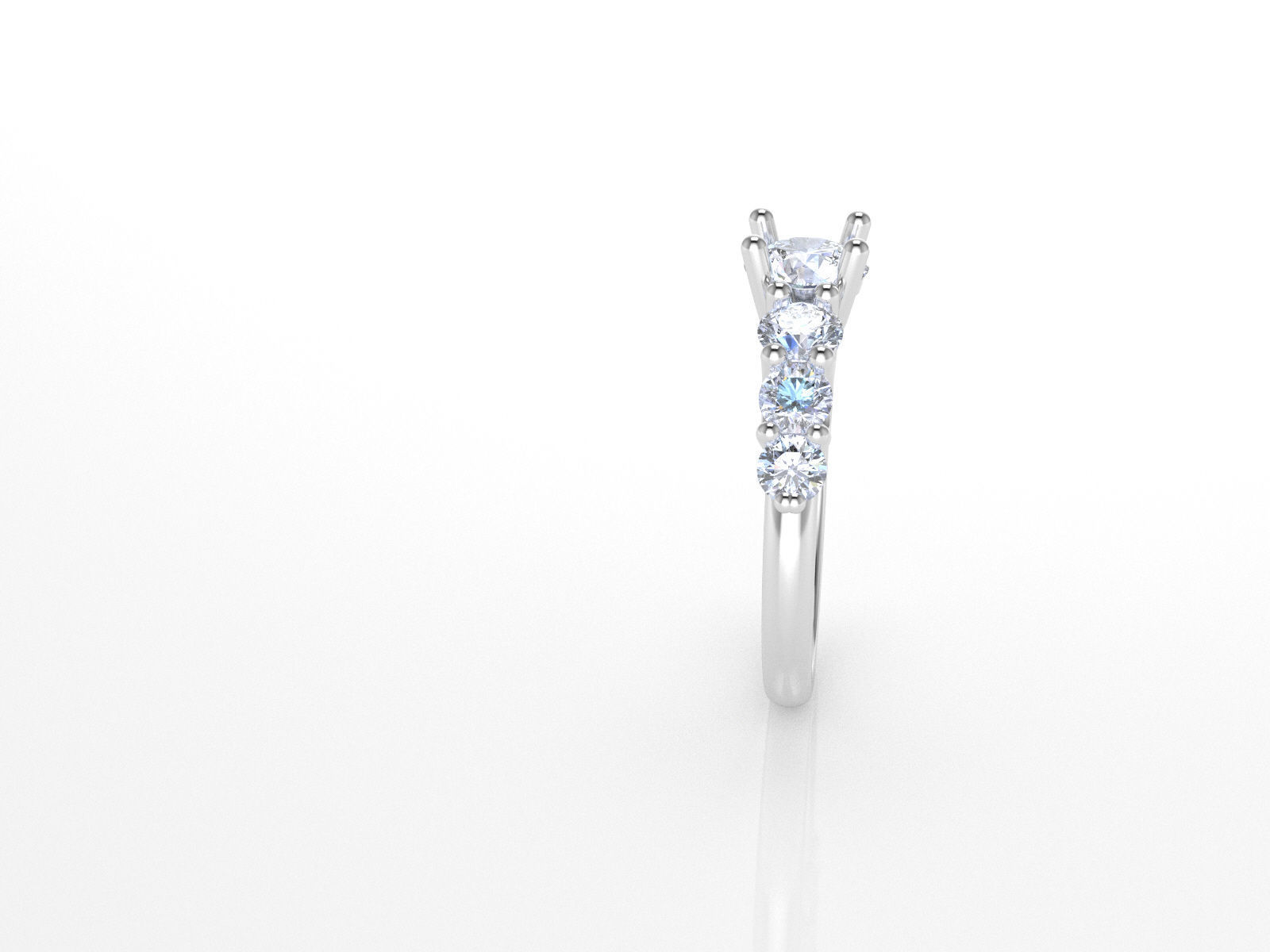 engagement ring ready to print 3D print model_5