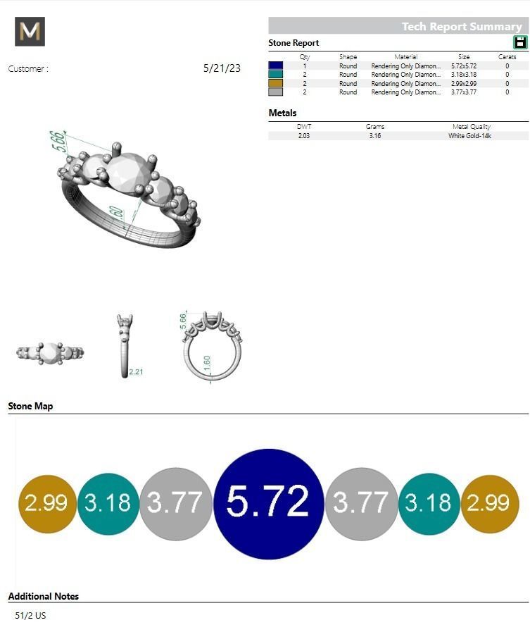 engagement ring ready to print 3D print model_3