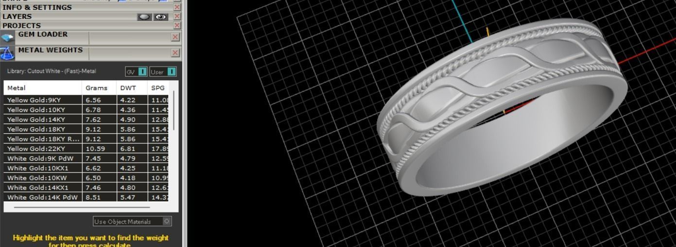27 Rings with patterns 3D print model_5