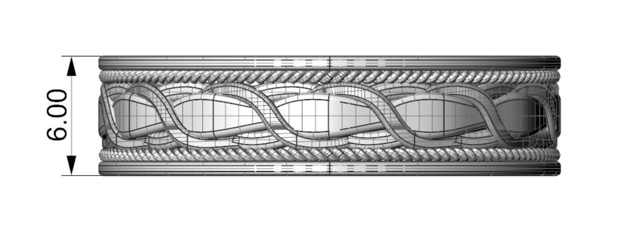 27 Rings with patterns 3D print model_2