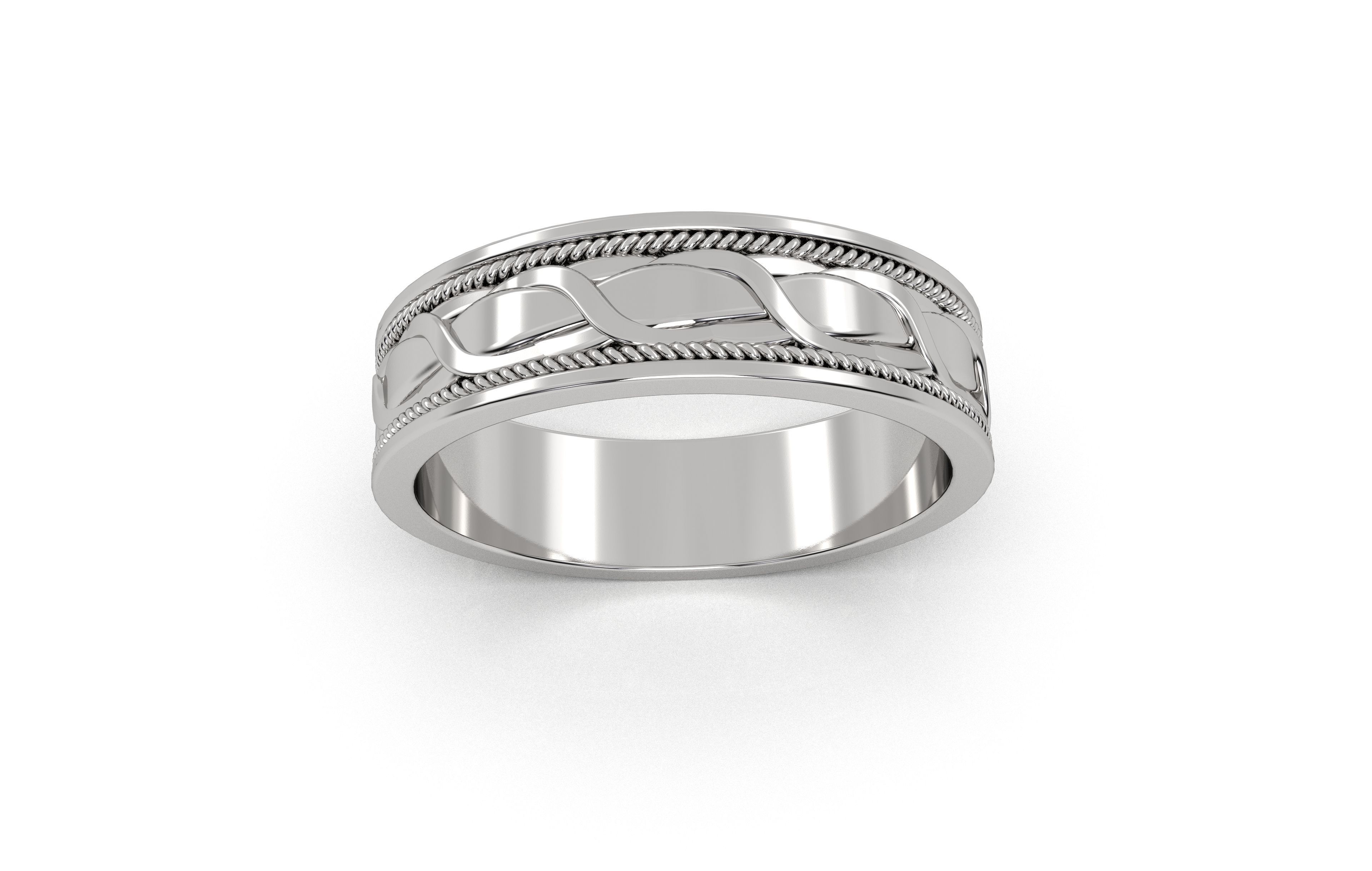 27 Rings with patterns 3D print model_1