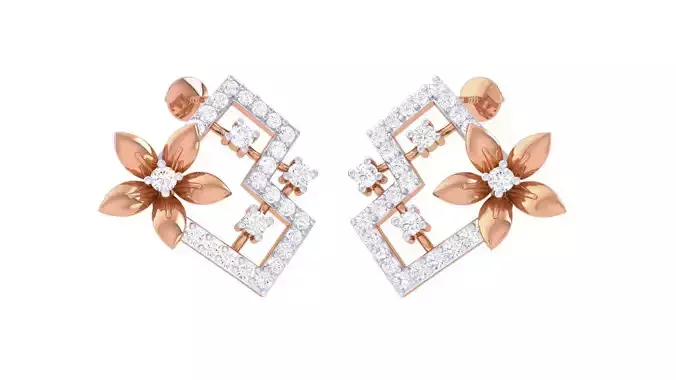 Women studs Earrings 3dm stl 3mf obj glb gltf mtl render detail 3D print model  Women studs Earrings 3dm stl 3mf obj glb gltf mtl render detail 3D print model