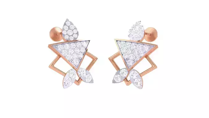 Women studs Earrings 3dm stl 3mf obj glb gltf mtl render detail 3D print model  Women studs Earrings 3dm stl 3mf obj glb gltf mtl render detail 3D print model