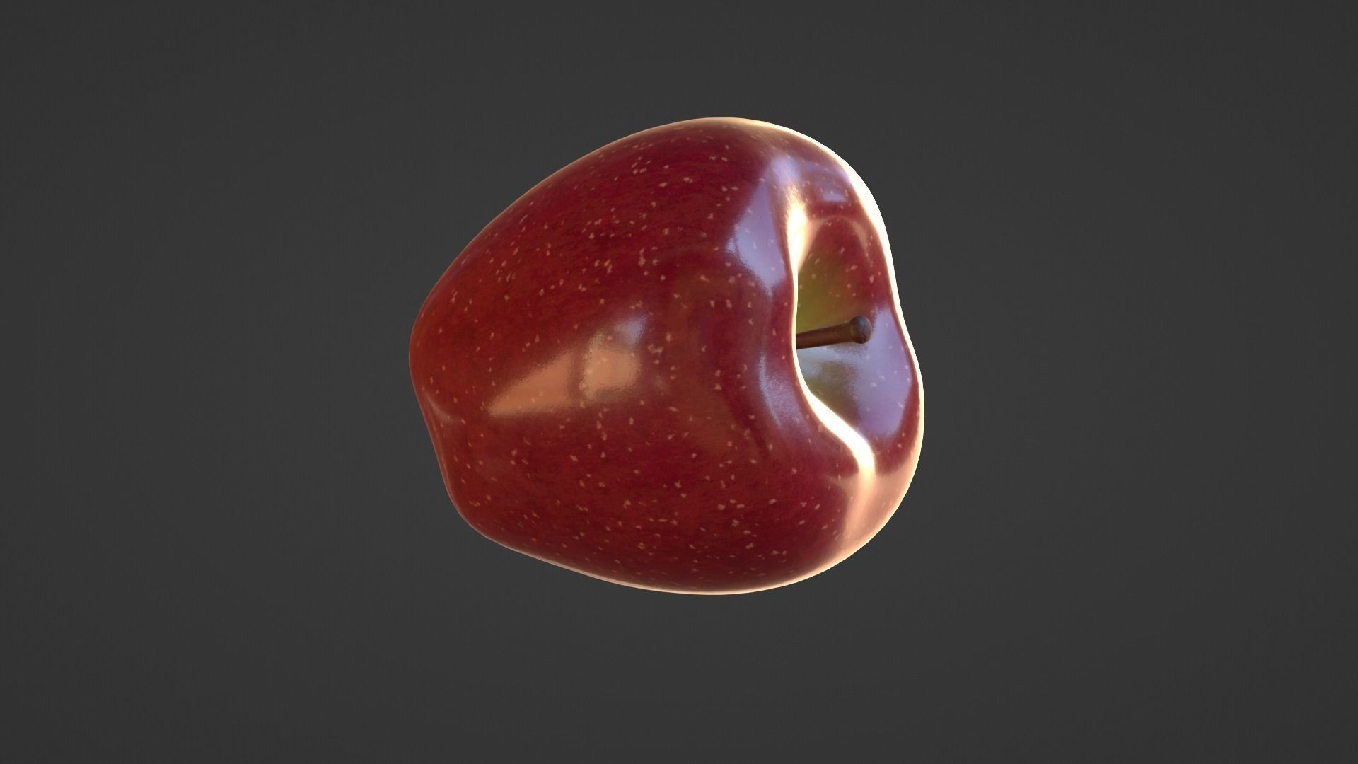 Realistic Red Apple 3D model_26