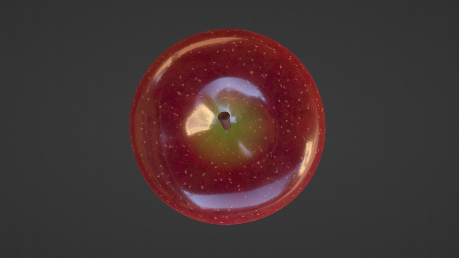 Realistic Red Apple 3D model_16