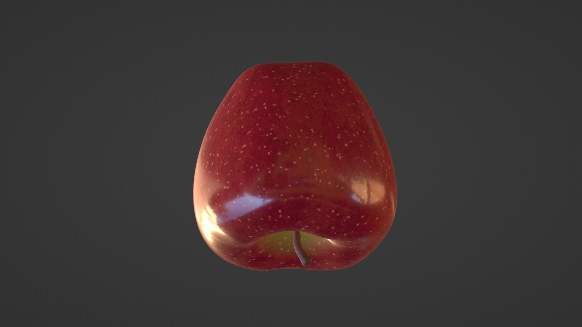 Realistic Red Apple 3D model_22
