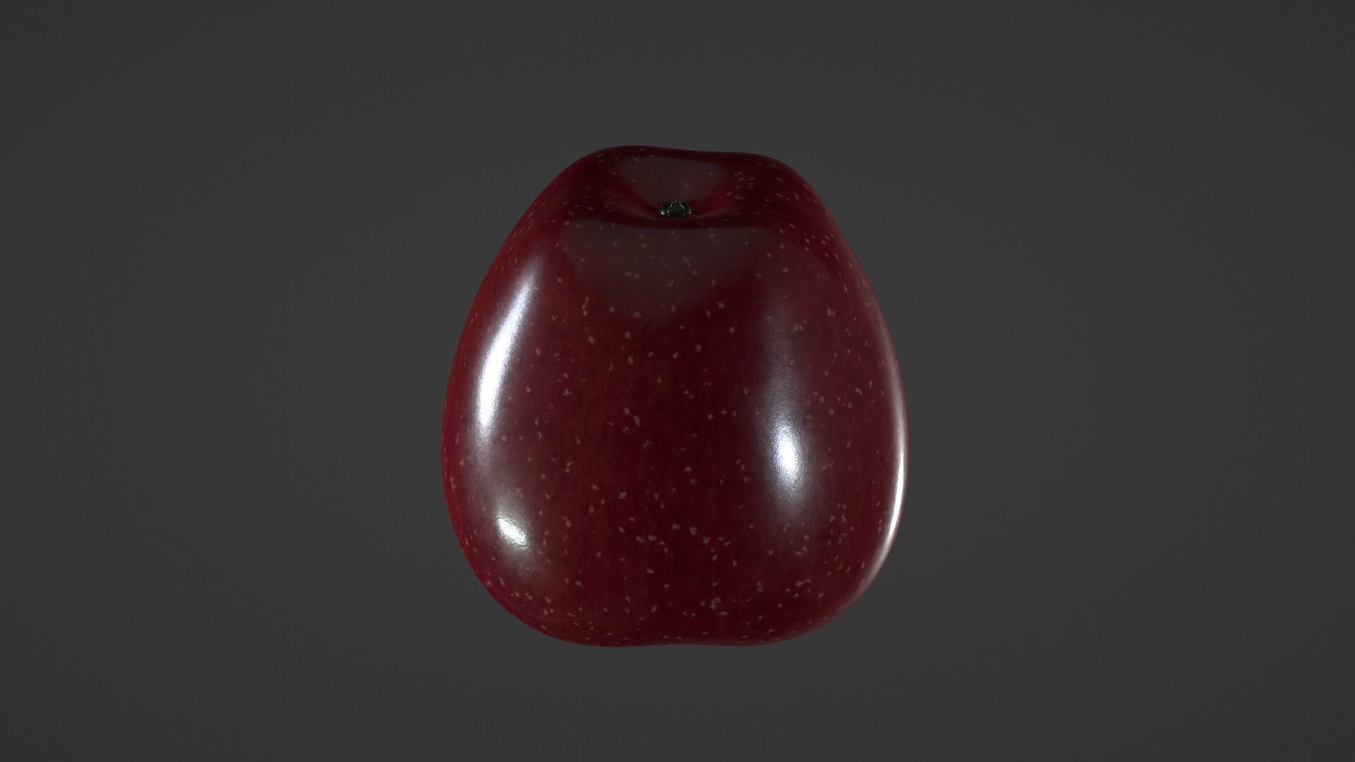 Realistic Red Apple 3D model_19