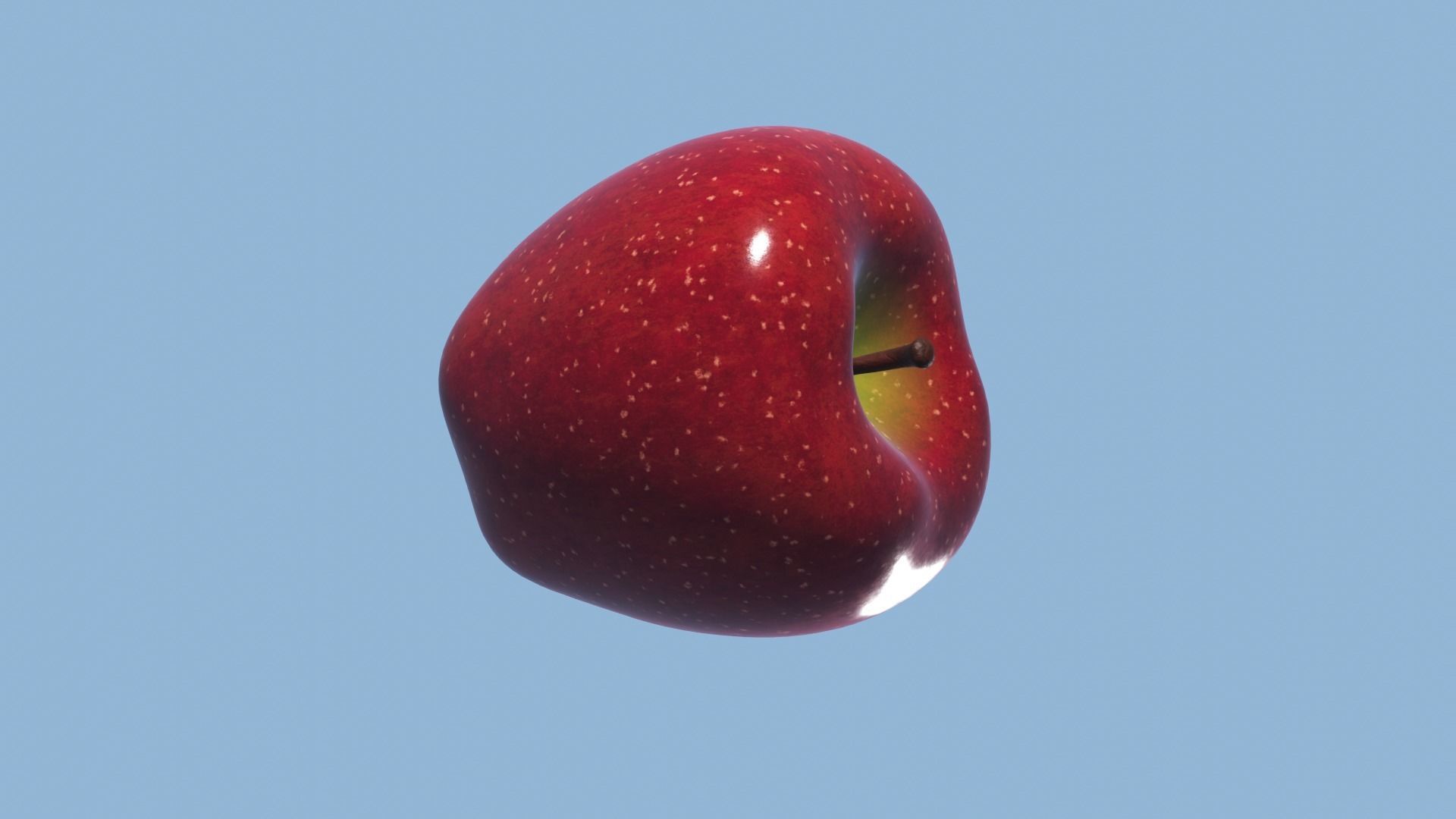 Realistic Red Apple 3D model_27