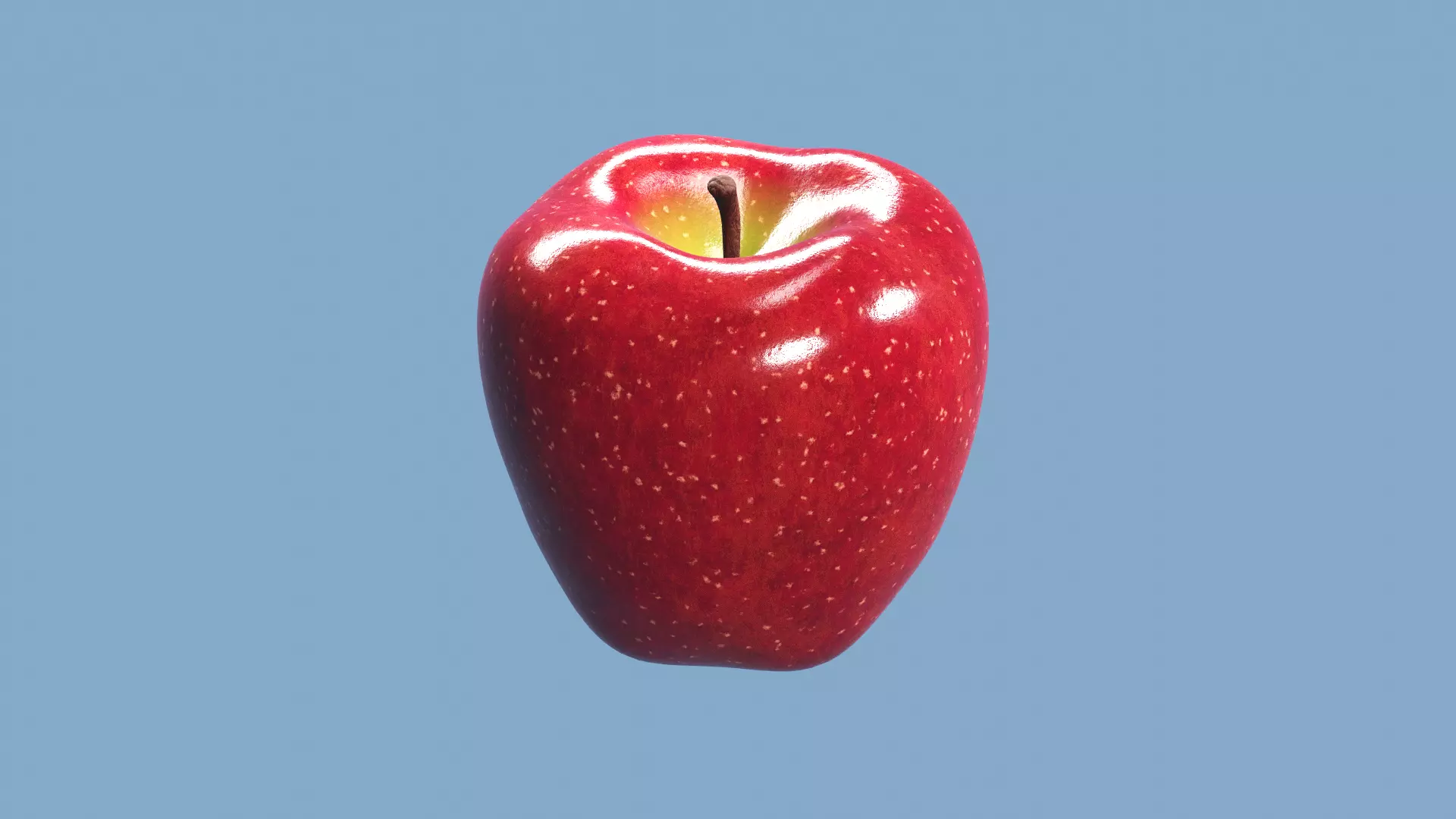 Realistic Red Apple 3D model_0