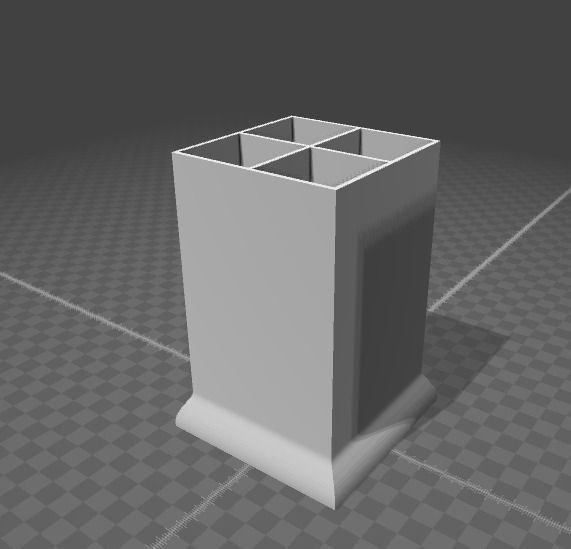2 Cutlery holder and a cup holder Free 3D print model_2