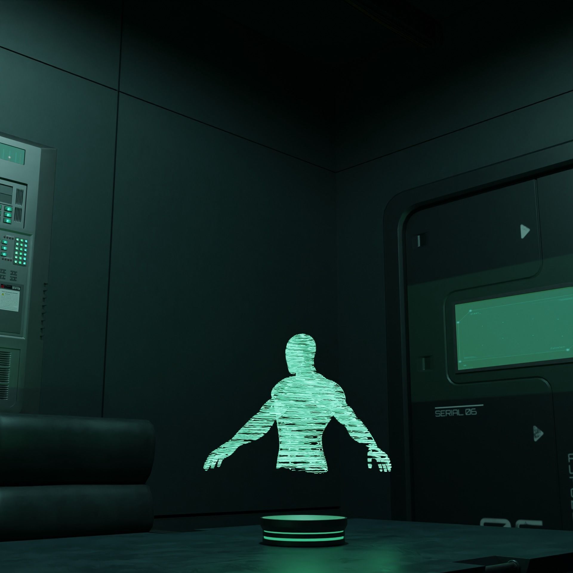 Futuristic Interrogation Room 3D model CGTrader