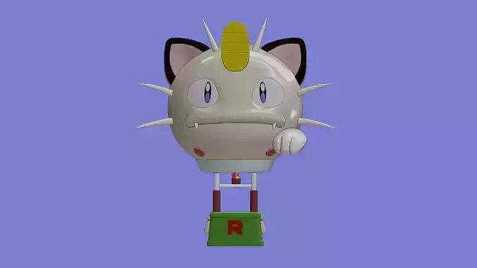 MEOWTH BALLOON ROCKET TEAM POKEMON