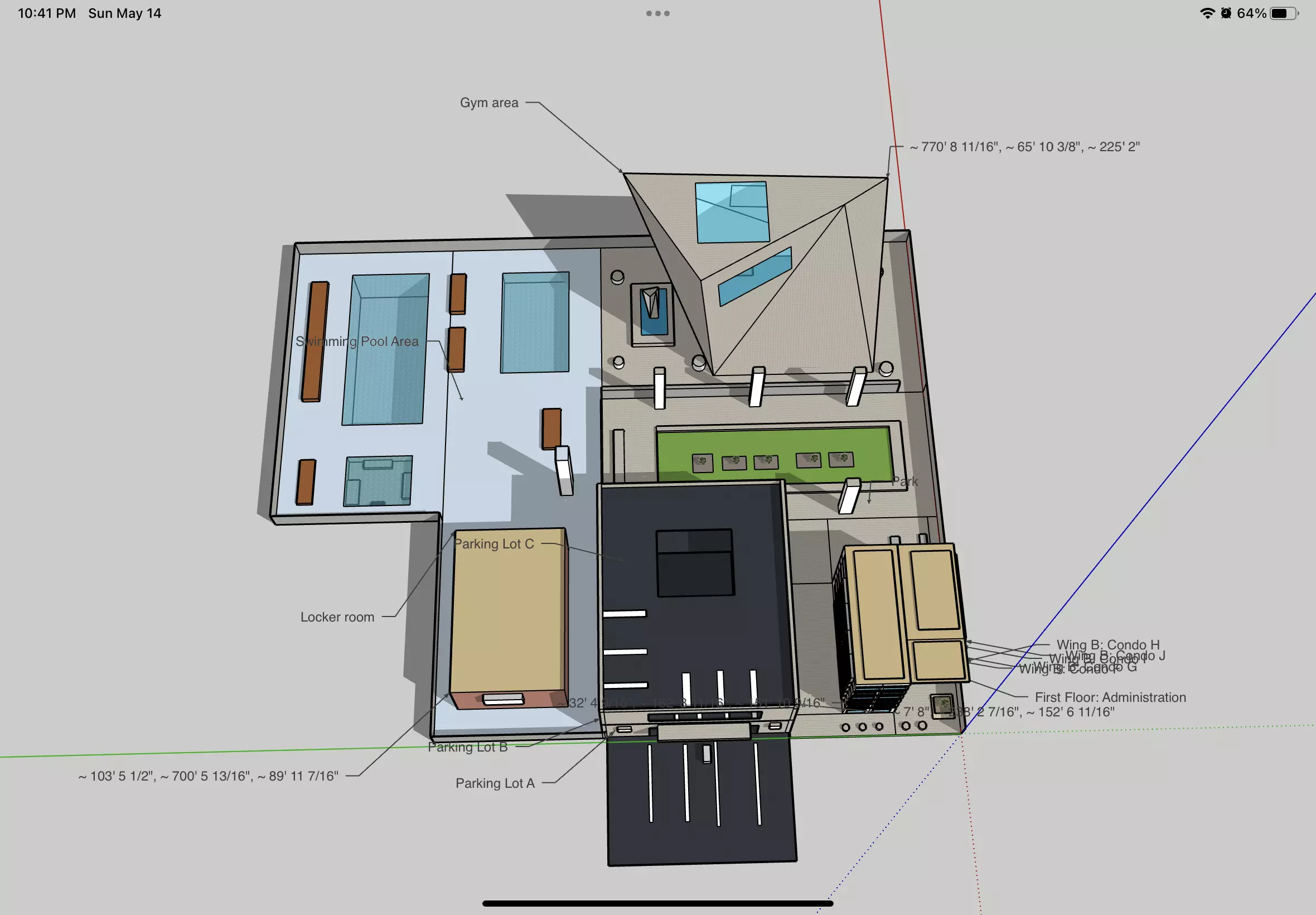 Condo building  3D print model_0