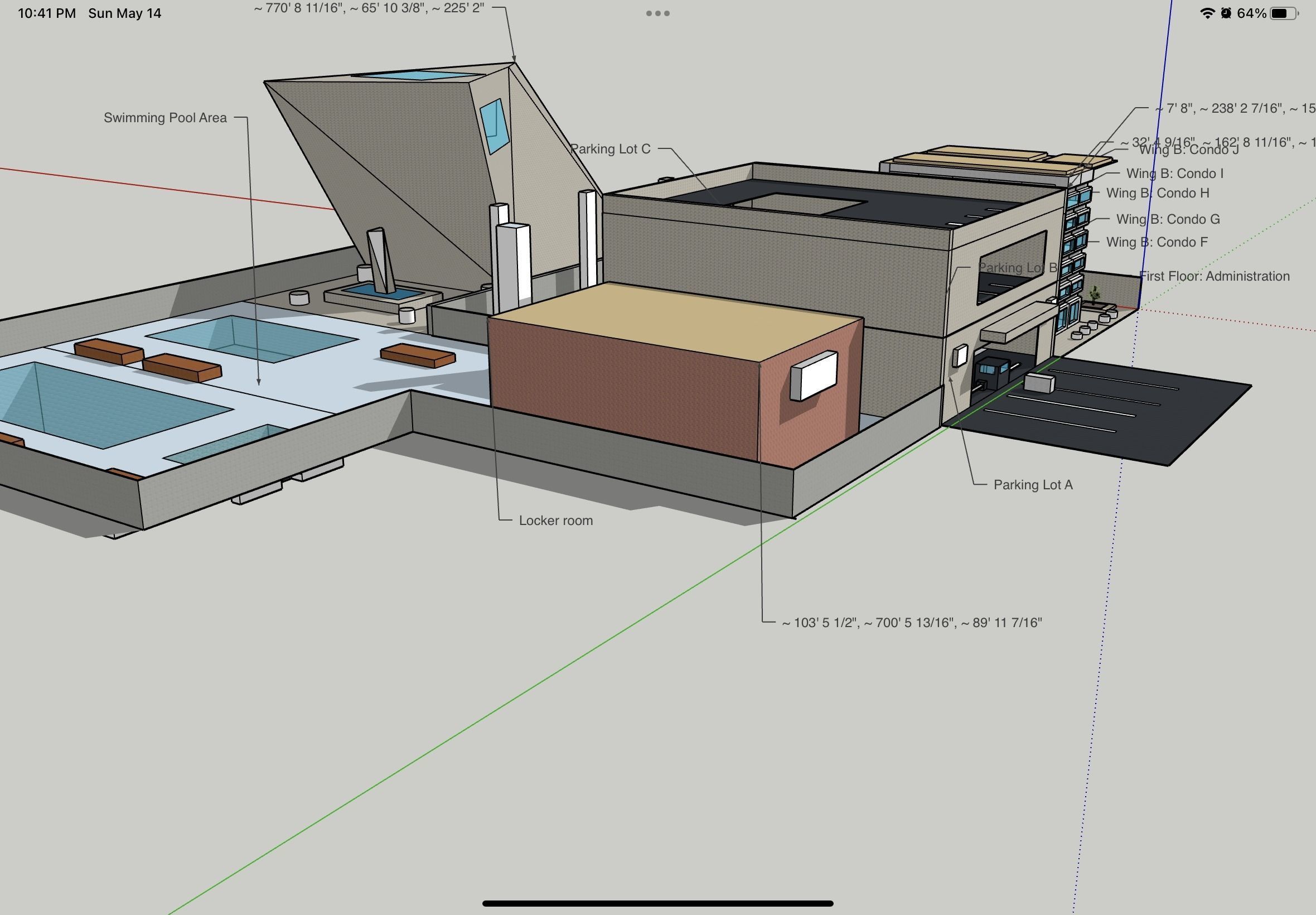 Condo building  3D print model_3