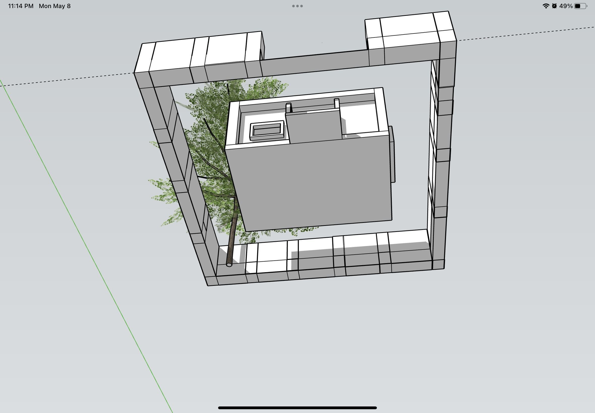 Single family home 3D print model_3