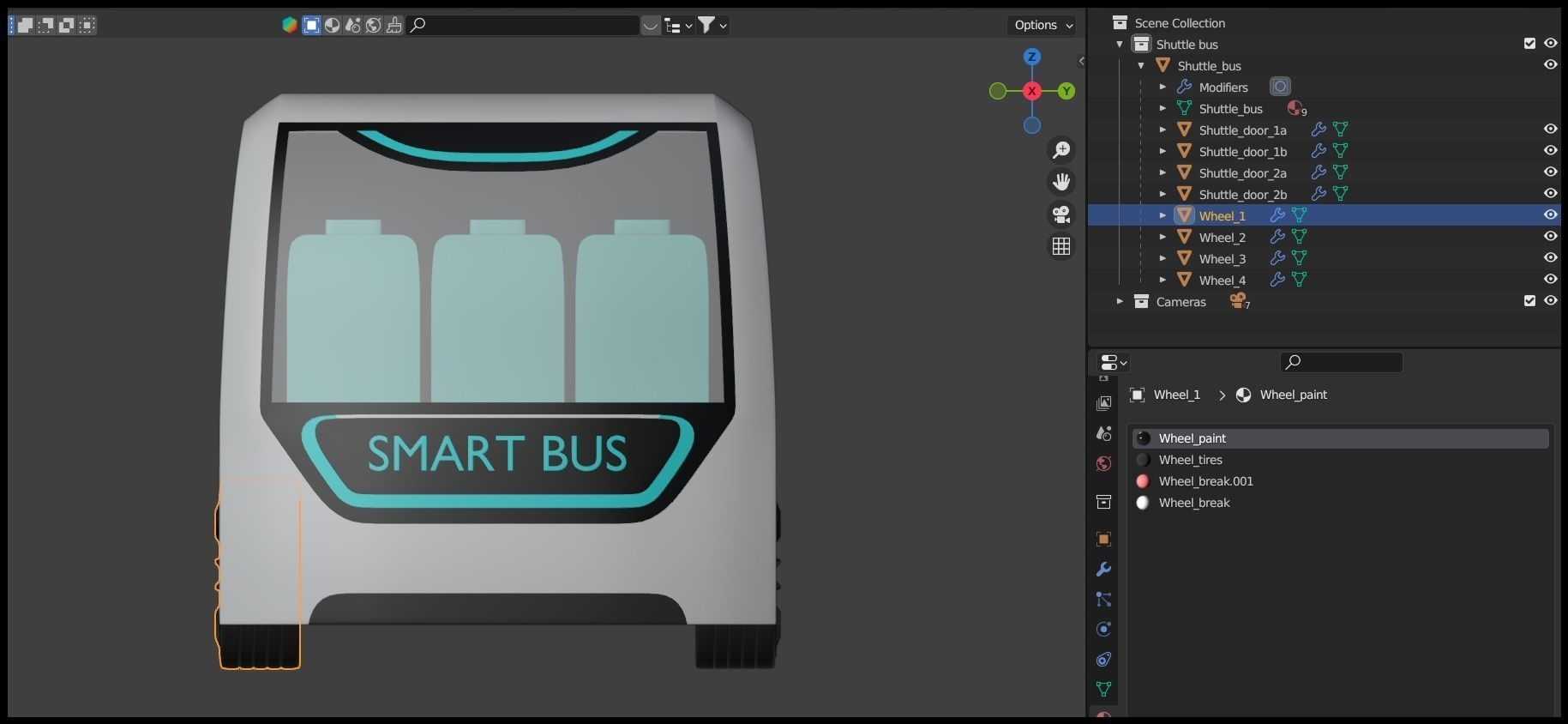 Shuttle minibus concept 2023 III 3D model_18