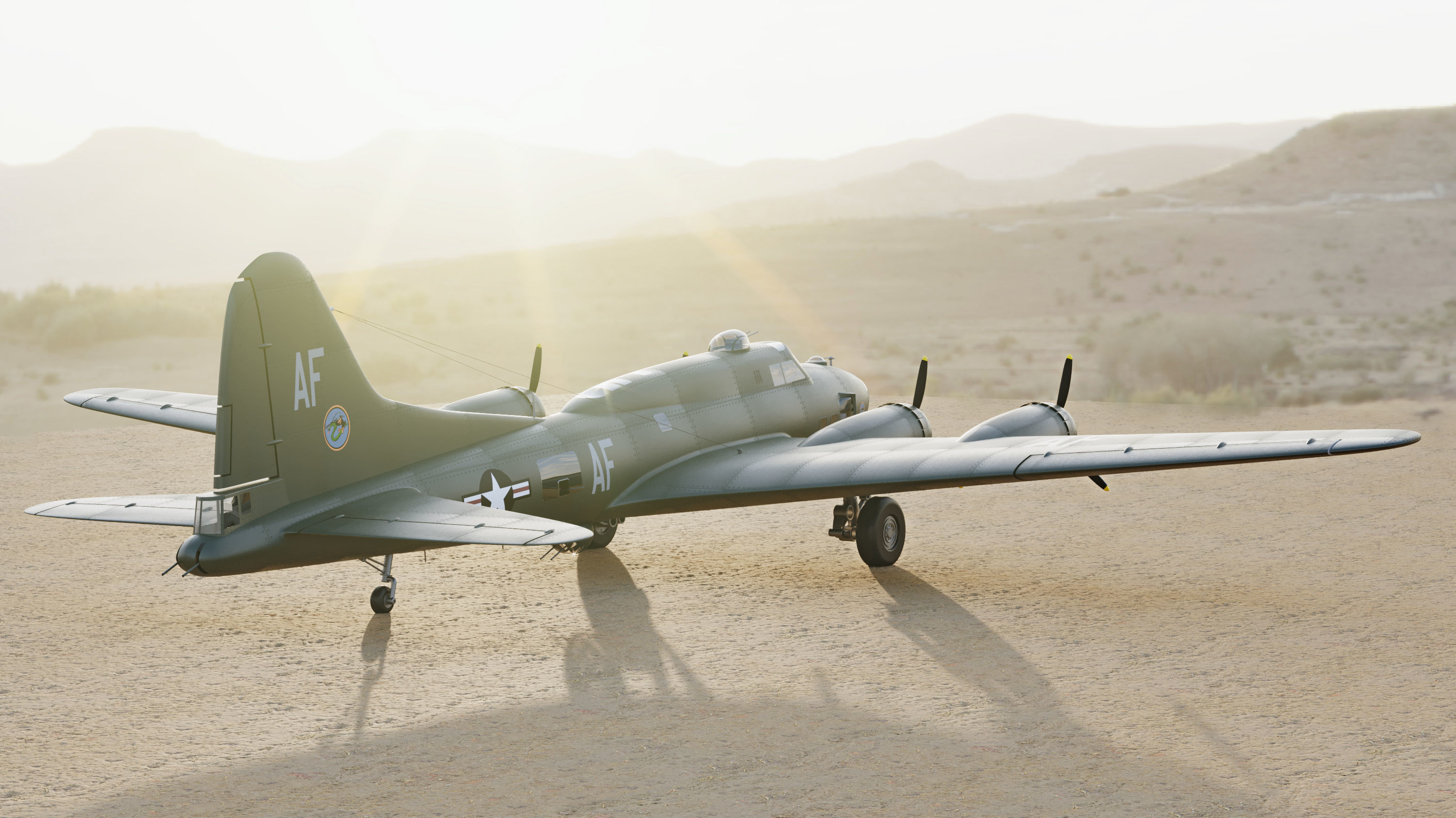 B-17 Flying Fortress 3D model_4