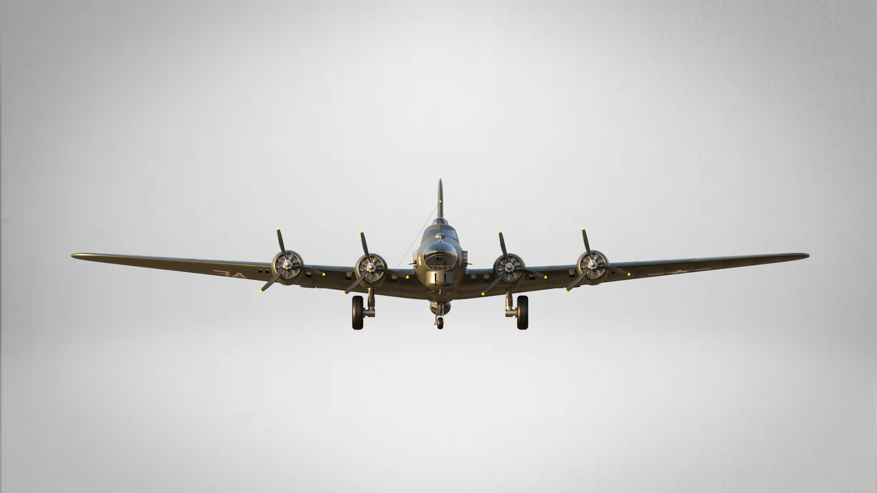 B-17 Flying Fortress 3D model_9