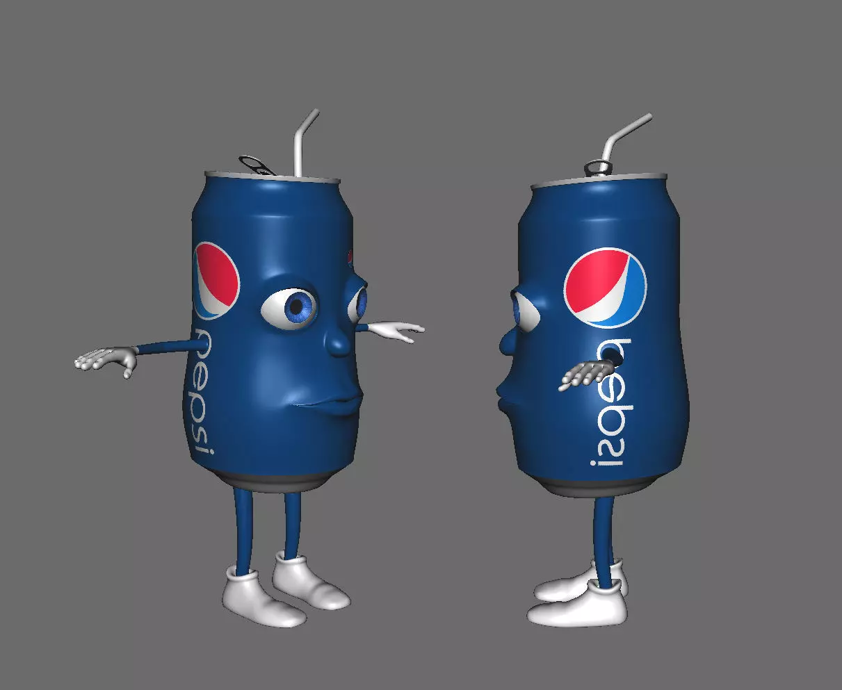 Can Cartoon Free 3D model