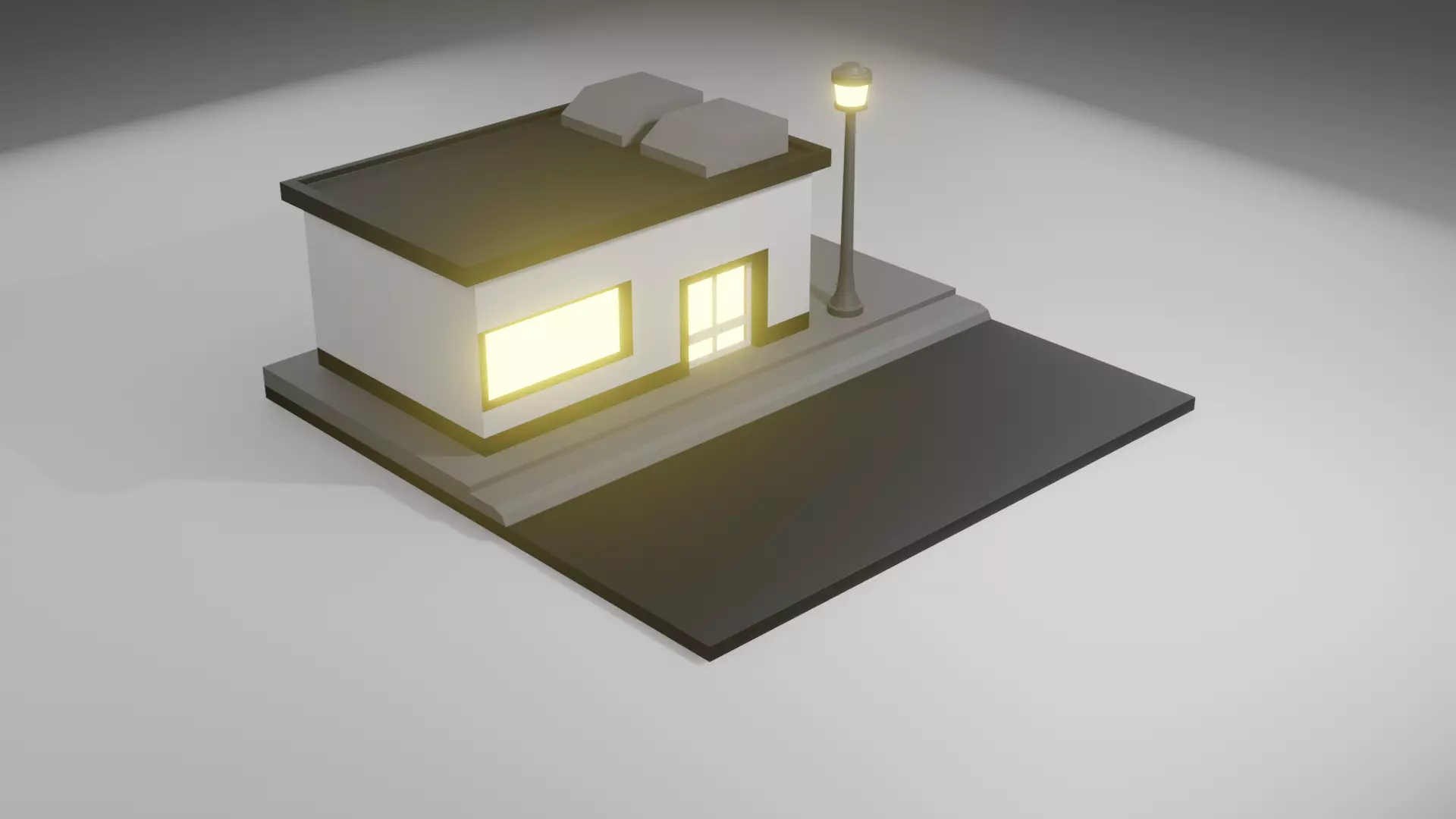 Coffe home Free low-poly 3D model