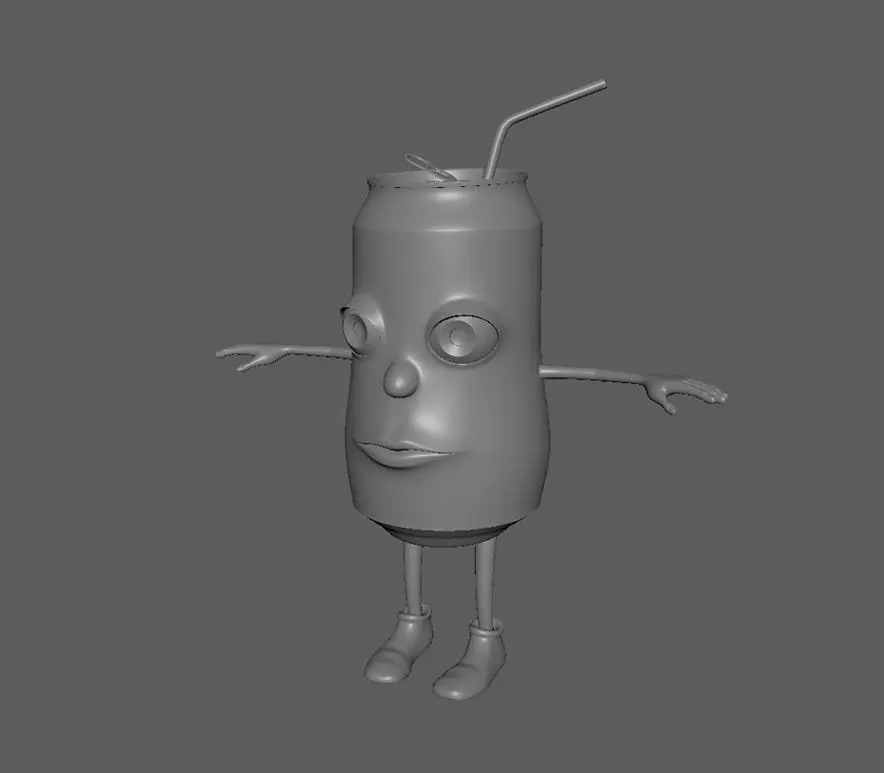 Can 3D Cartoon2 Free 3D model