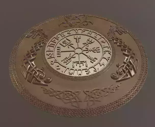 Viking shield 3D print model