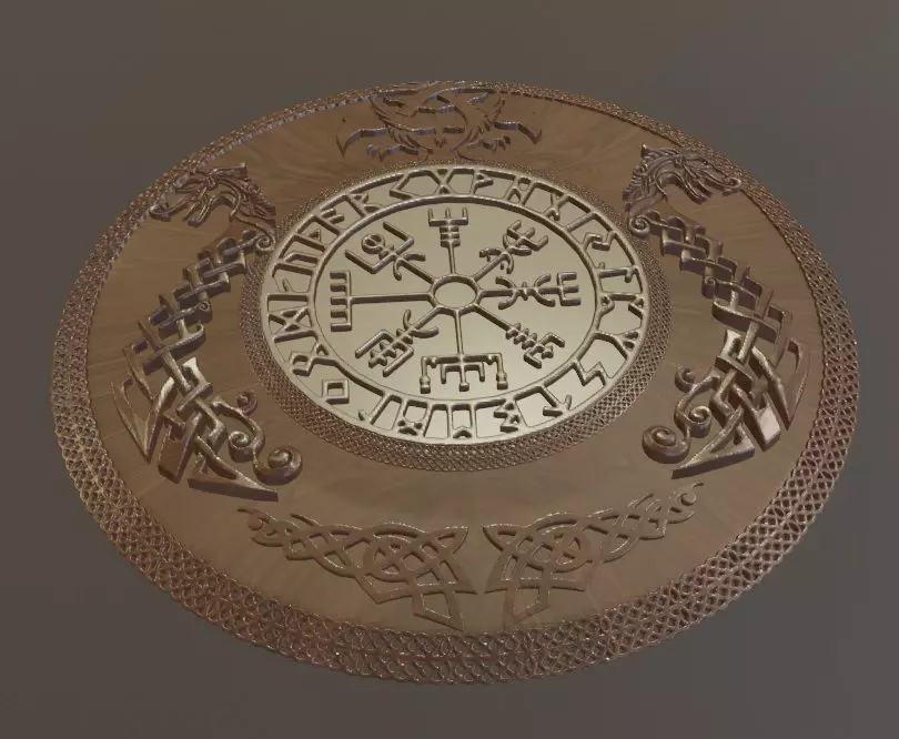 Viking shield 3D print model