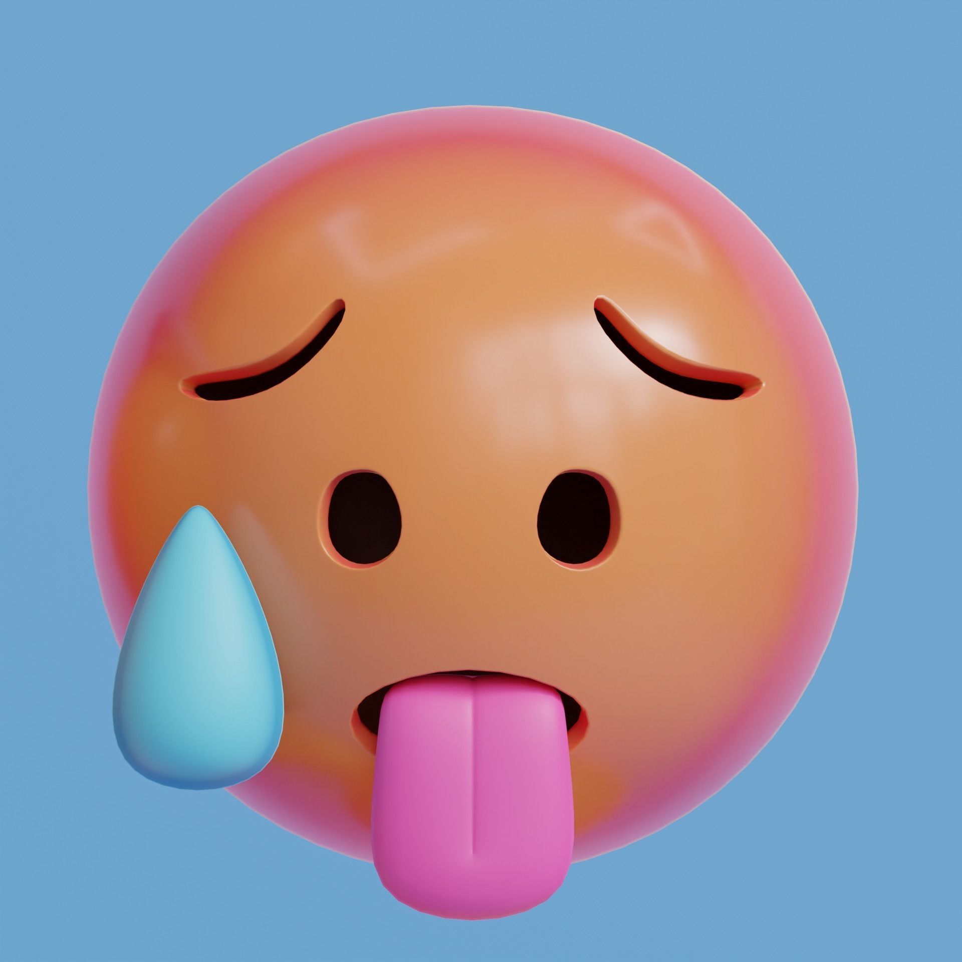 Extended Emoji Pack - Low Poly Low-poly 3D model_2
