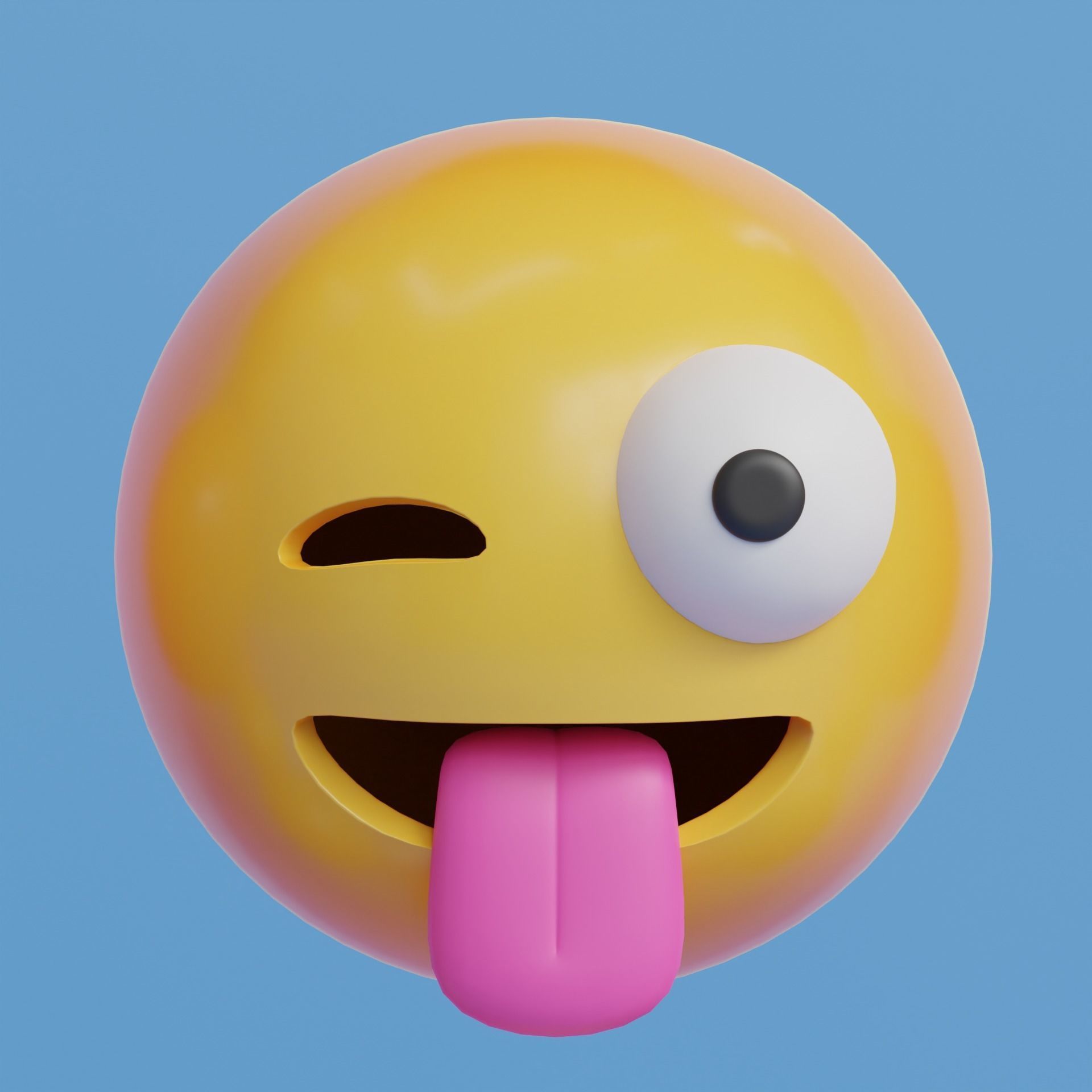 Extended Emoji Pack - Low Poly Low-poly 3D model_38