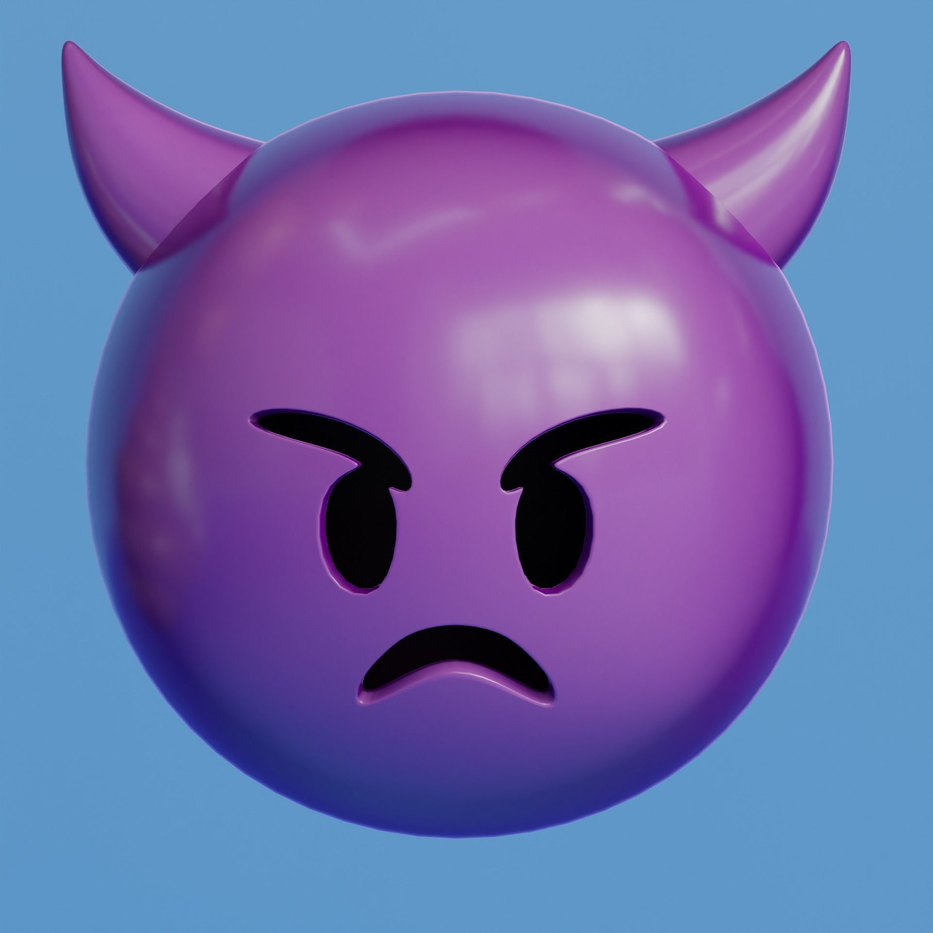 Extended Emoji Pack - Low Poly Low-poly 3D model_53