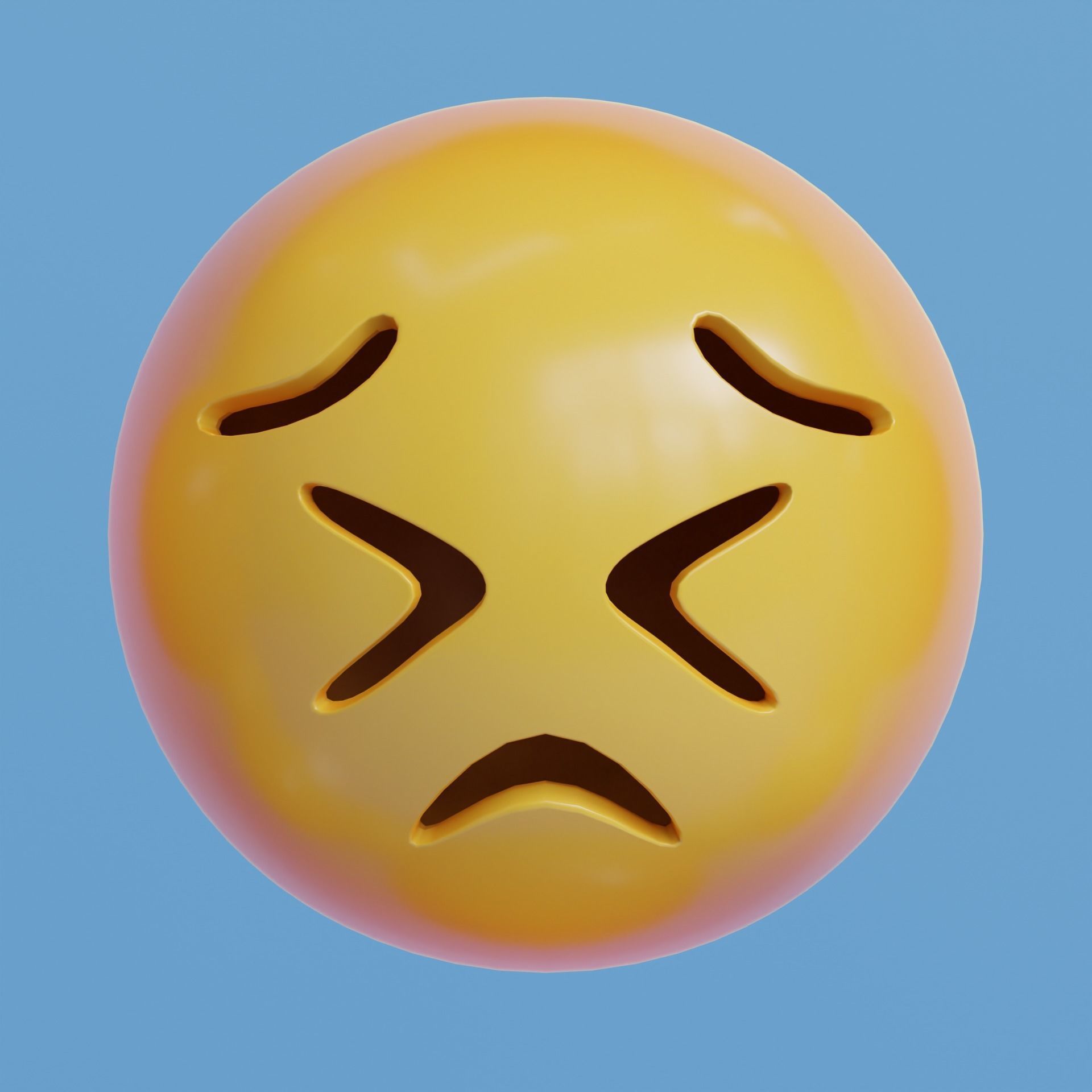 Extended Emoji Pack - Low Poly Low-poly 3D model_33