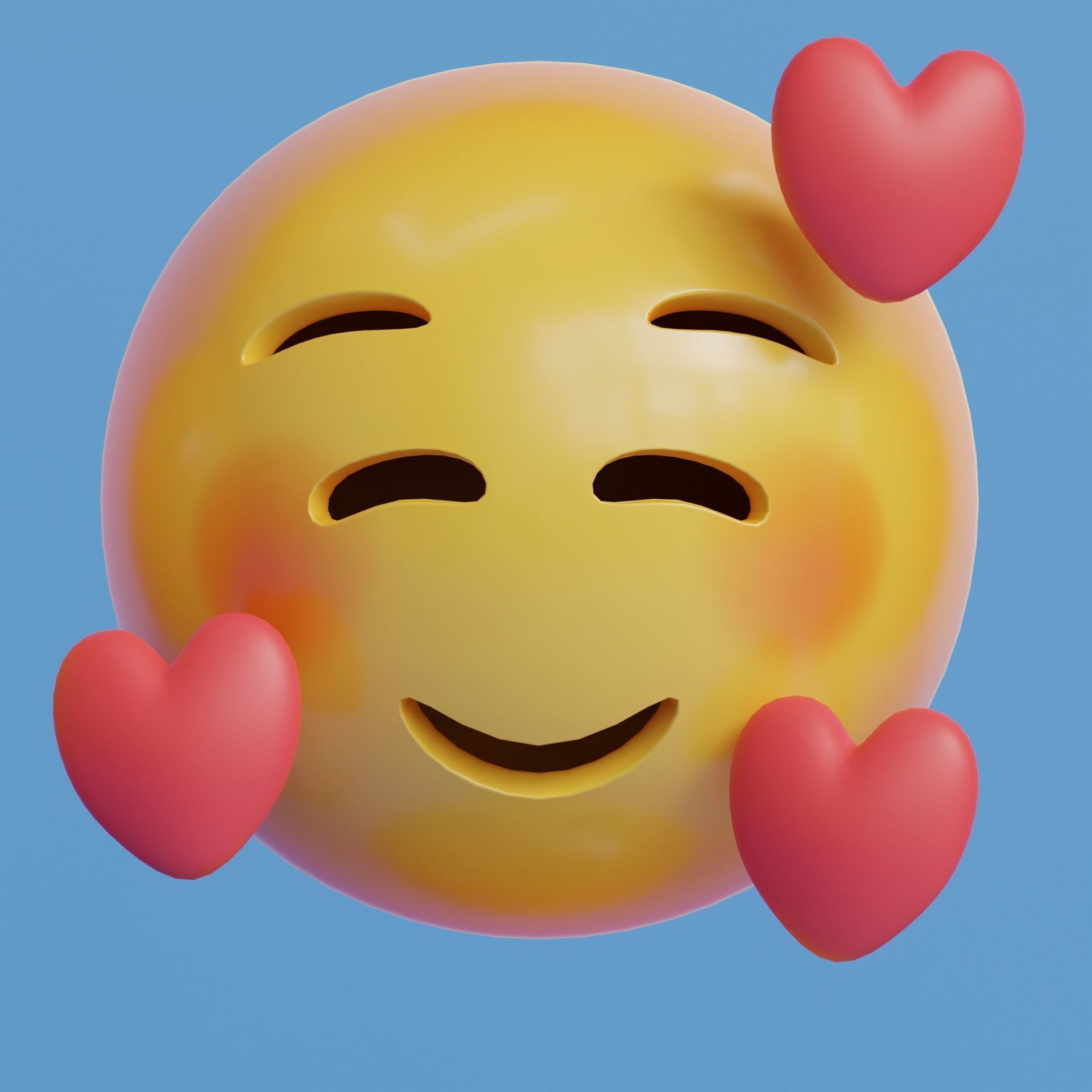 Extended Emoji Pack - Low Poly Low-poly 3D model_47