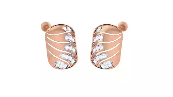  Women studs Earrings 3dm stl 3mf obj glb gltf mtl render detail