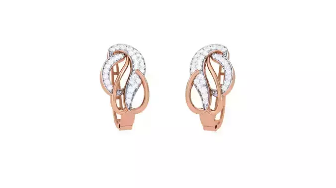  Women Hoopsandhuggies Earrings 3dm stl 3mf obj glb gltf mtl  3D print model