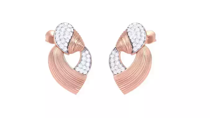  Women studs Earrings 3dm stl 3mf obj glb gltf mtl render detail