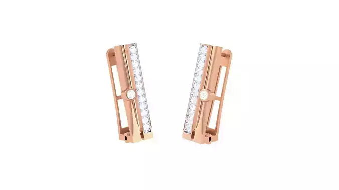 Women hoopsandhuggies Earrings 3dm stl 3mf obj glb gltf mtl  3D print model
