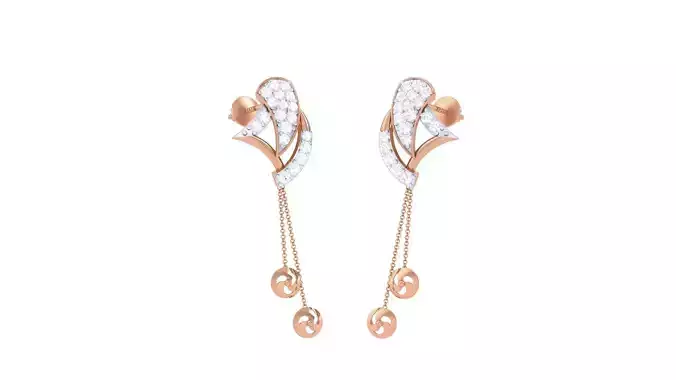 Hanging Balls Women drop Earrings 3dm stl 3mf obj glb gltf mtl 3D print model