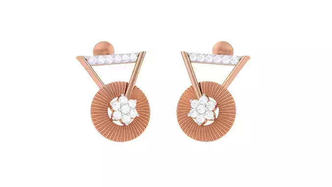  Women studs Earrings 3dm stl 3mf obj glb gltf mtl render detail