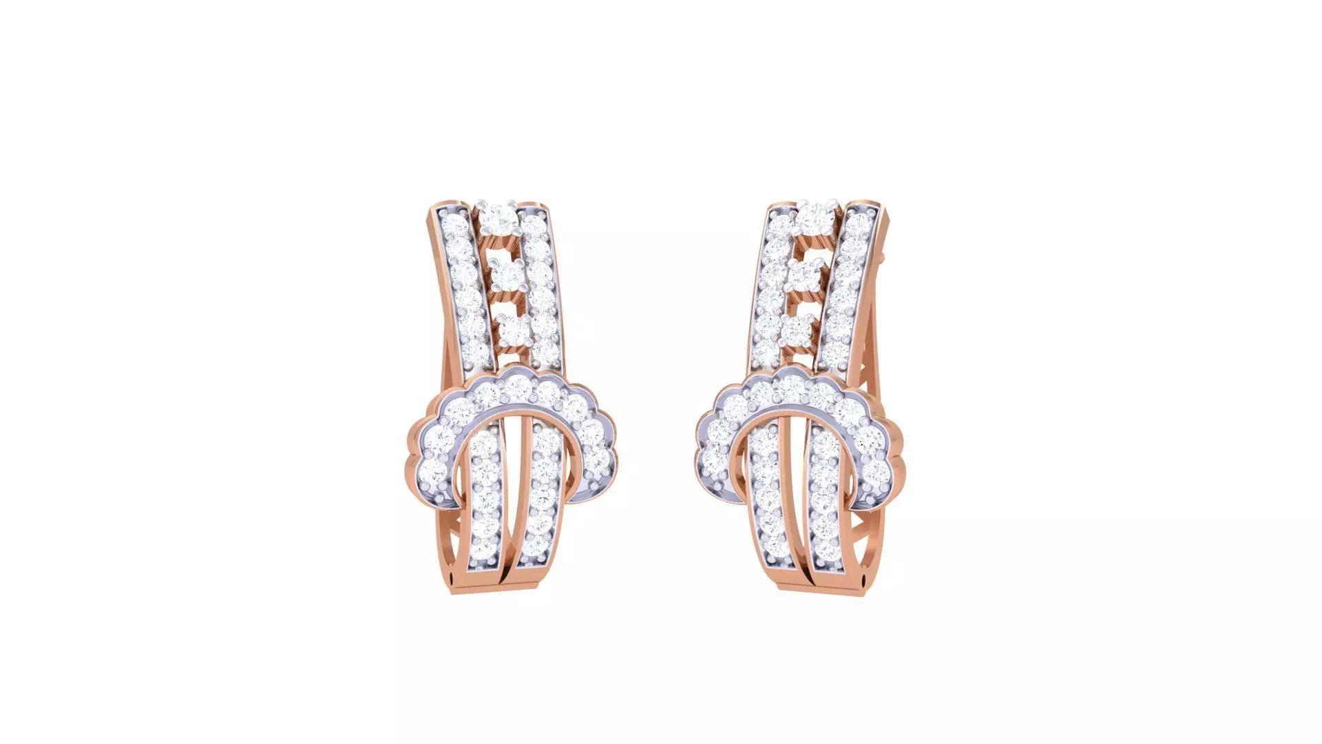 Women hoopsandhuggies Earrings 3dm stl 3mf obj glb gltf mtl 3D print model