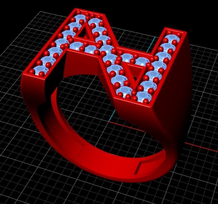 Ring Name 3D print model_8